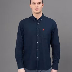 RED TAPE Men Regular Fit Solid Button-Down Collar Casual Shirt
